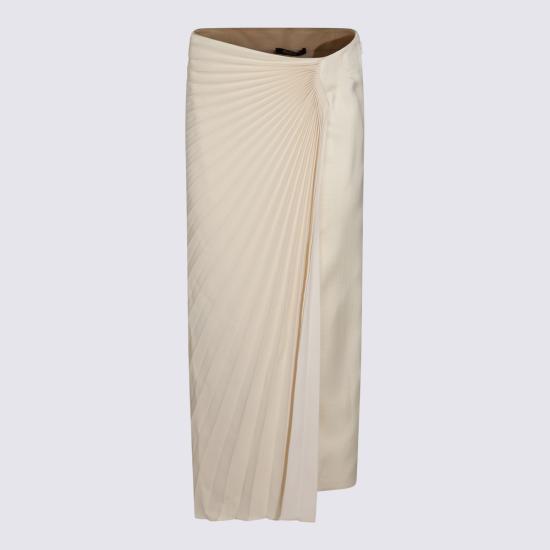 26SS 로베르토 카발리 롱 스커트 WWT300 KU02109088 IVORY