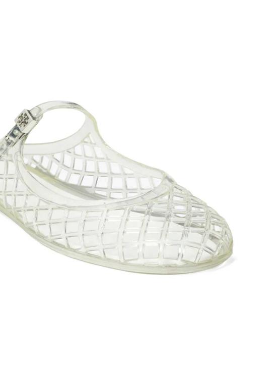 26SS 토리버치 멜로우 메리 제인 젤리 뮬 163189100 SILVER - TORY BURCH