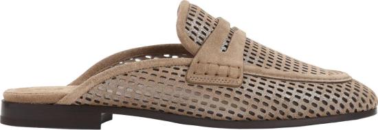 26SS 브루넬로 쿠치넬리 레더 스파클링 네트 뮬 MZDVC3211C2767ANTILOPE DIVERS - BRUNELLO CUCINELLI