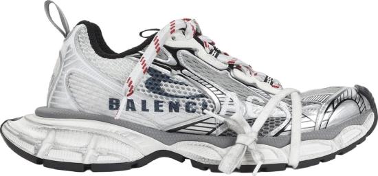  발렌시아가 3xl 스플릿 로고 스니커즈 840090W3XSG9239WHITENAVYGREY DIVERS - BALENCIAGA