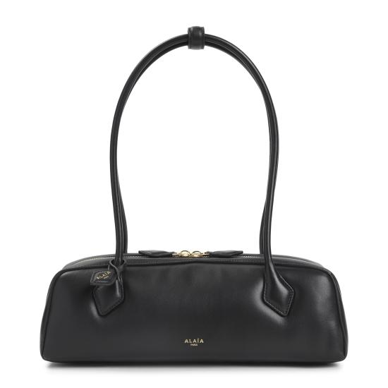 26SS 알라이아 르 테켈 미디움 레더 숄더백 AA1S06033I152 999 BLACK DOM