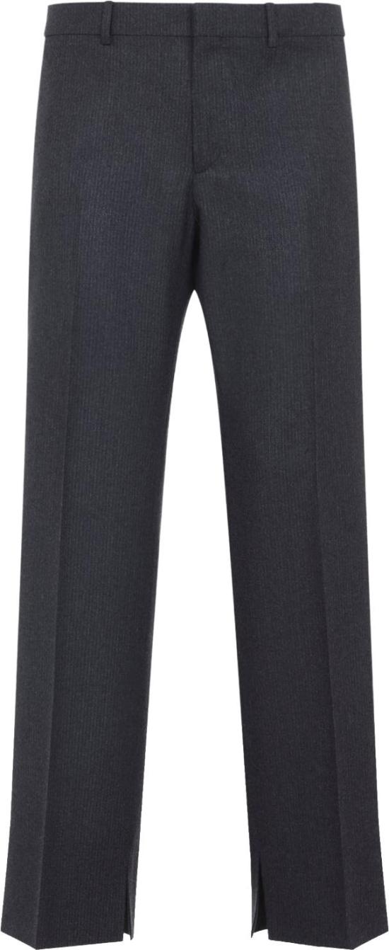 26FW 셀린느 스트라이프 울 플란넬 팬츠 RP05J772W08CRGRISCRAIE DIVERS - CELINE