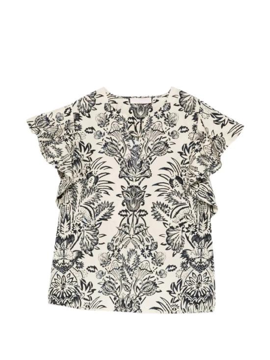 26SS 울라 존슨 블라우스 PS260229IVORYFLORA White