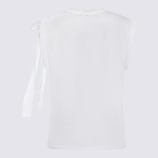 26SS 트윈셋 민소매 티셔츠 261TP2111 S2142100001 Bianco ottico - TWINSET
