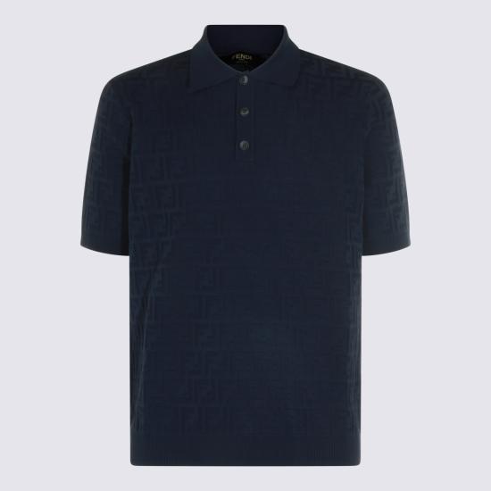 26FW 펜디 폴로 티셔츠 FZC162 AUW0F0QA2 BLUE - FENDI