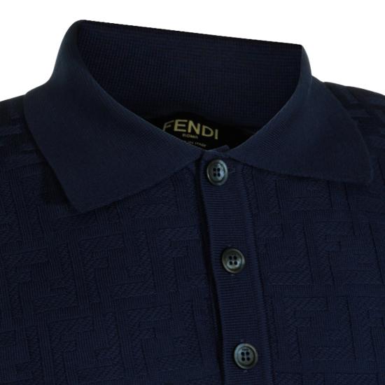 26FW 펜디 폴로 티셔츠 FZC162 AUW0F0QA2 BLUE - FENDI