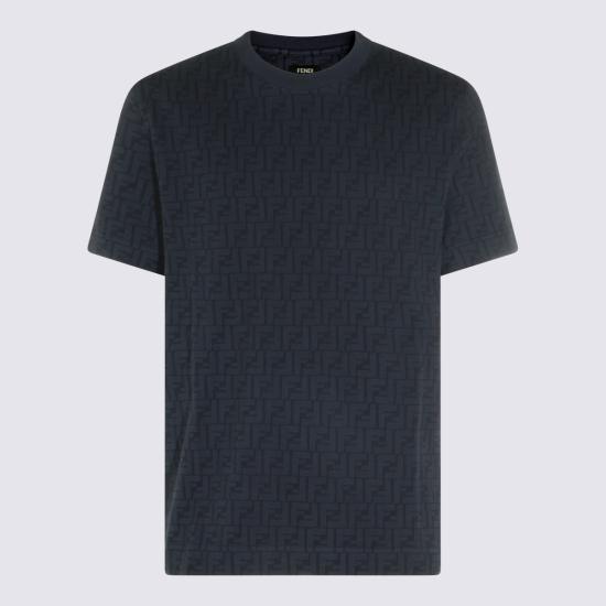 26FW 펜디 반팔 티셔츠 FY0936 AUR1F0QA2 BLUE - FENDI