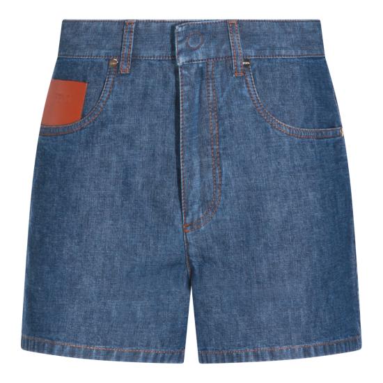 26FW 펜디 데님 숏팬츠 FLP861 AW8HF0QB0 Denim