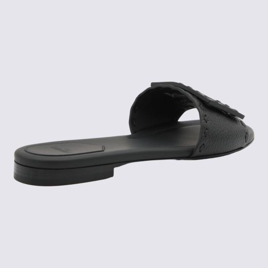 26FW 펜디 바게트 시에나 레더 슬라이드 8R8136 AQY2F0QA1 NERO - FENDI