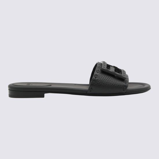 26FW 펜디 바게트 시에나 레더 슬라이드 8R8136 AQY2F0QA1 NERO - FENDI