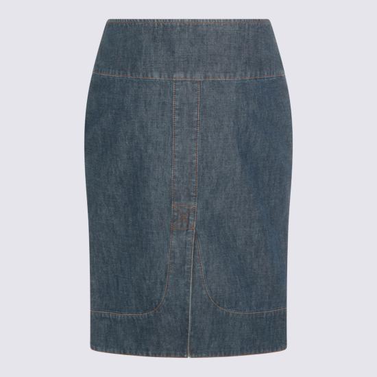 26FW 펜디 데님 스커트 FLQ609 AW8HF0QB0 Denim - FENDI