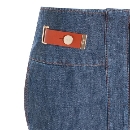 26FW 펜디 데님 스커트 FLQ609 AW8HF0QB0 Denim - FENDI