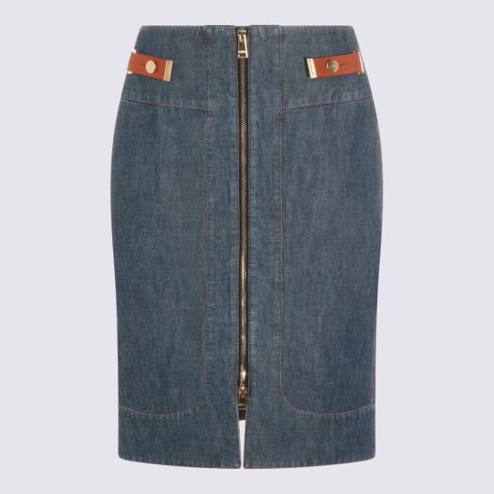 26FW 펜디 데님 스커트 FLQ609 AW8HF0QB0 Denim - FENDI