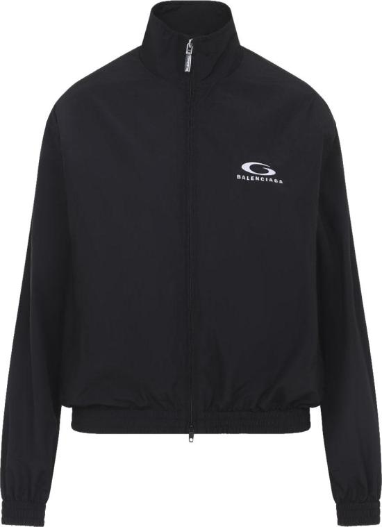 26SS 발렌시아가 루프 스포츠 트랙 수트 재킷 857683TPQ381000BLACK DIVERS - BALENCIAGA