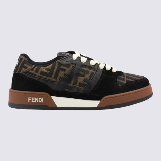 26FW 펜디 매치 스니커즈 7E1688 AQ6IF1PXA BLACK BROWN - FENDI