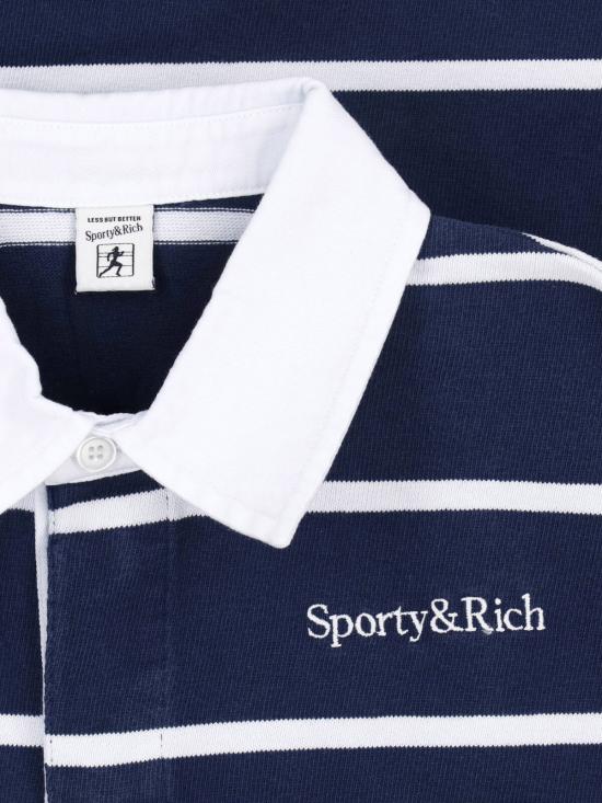 26SS 스포티앤리치 스웨터 TO00876300BL107 DARK NAVY WHITE WHITE Blue - SPORTY & RICH