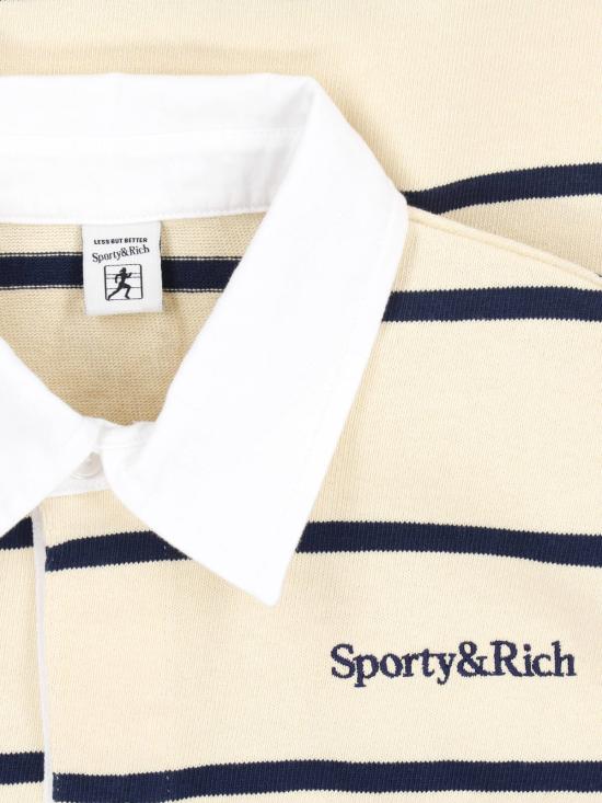 26SS 스포티앤리치 폴로 티셔츠 TO00876300YE22 ALMOND NAVY NAVY Beige - SPORTY & RICH