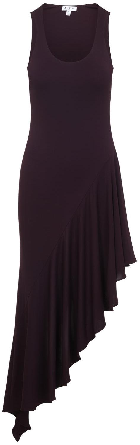 26SS 알라이아 미디 원피스 AA9R3005J090C332BORDEAUX DIVERS