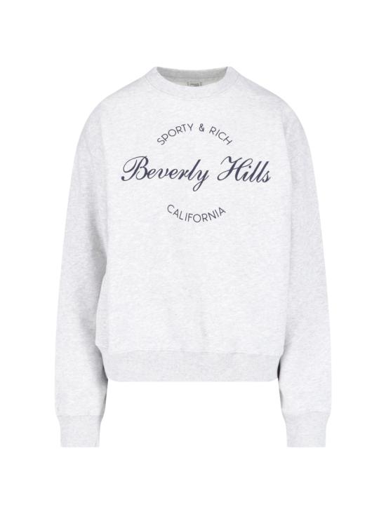 26SS 스포티앤리치 스웨터 ST09876257GY03 HEATHER GRAY NAVY Grey