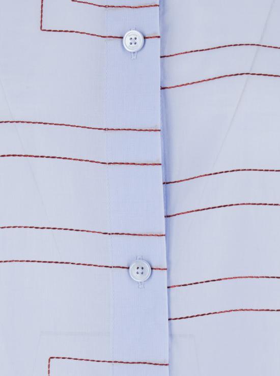 26FW 토템 미디 원피스 263WRD0254FB0239206 Blu - TOTEME