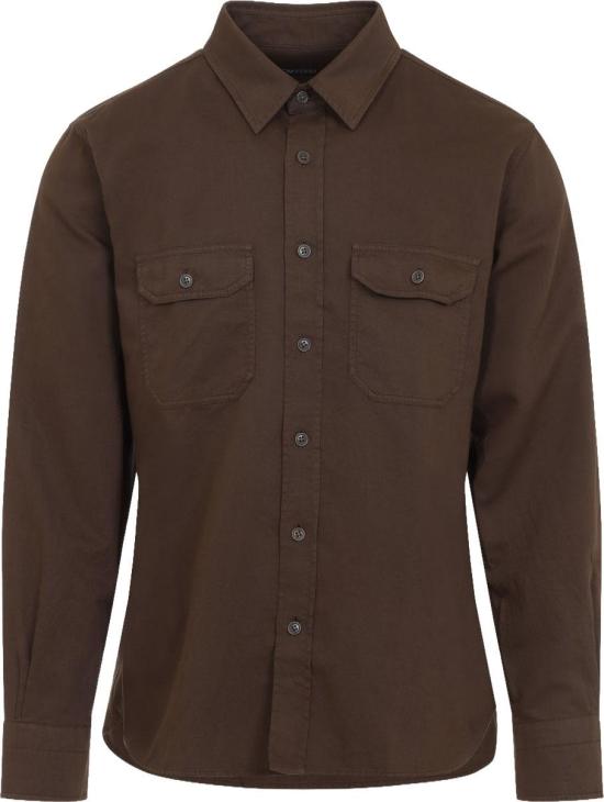 26SS 톰포드 셔츠 HME001FMC295GAQBRONZEOLIVE DIVERS - TOMFORD
