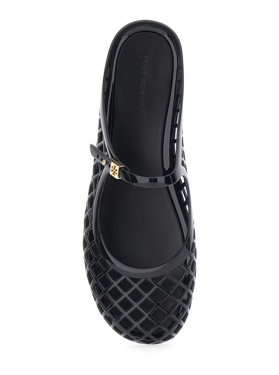 26FW 토리버치 멜로우 메리 제인 젤리 뮬 163189013 Black - TORY BURCH