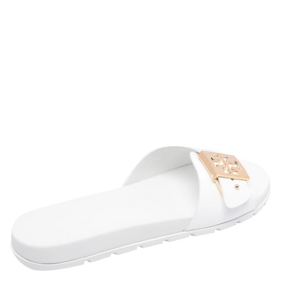 26FW 토리버치 버클 슬라이드 157872 100 White - TORY BURCH