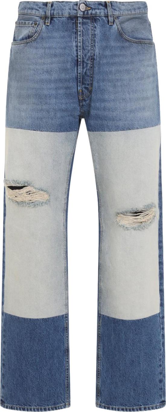 26SS 마르지엘라 패치드 패널 스트레이트 진 S67LA0047M30066961MEDIUMBLUE DIVERS - MAISON MARGIELA
