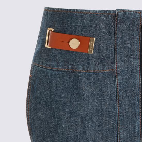 26FW 펜디 데님 스커트 FLQ609 AW8HF0QB0 Denim - FENDI