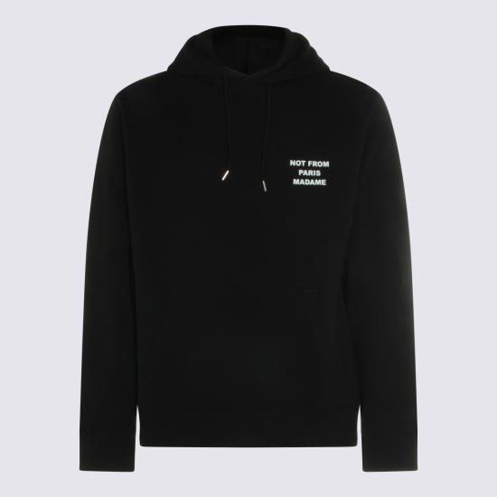 26FW 드롤드무슈 후드 티셔츠 PERMHO162 CO127BL Black