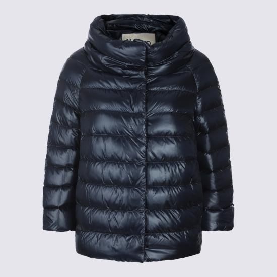 26FW 에르노 소피아 레귤러 핏 케이프 다운 자켓 PI0046DIC 12017Z9200 BLUE NAVY