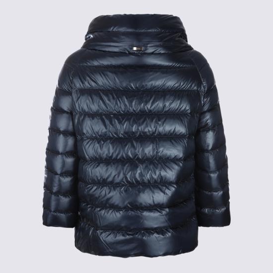 26FW 에르노 소피아 레귤러 핏 케이프 다운 자켓 PI0046DIC 12017Z9200 BLUE NAVY - HERNO