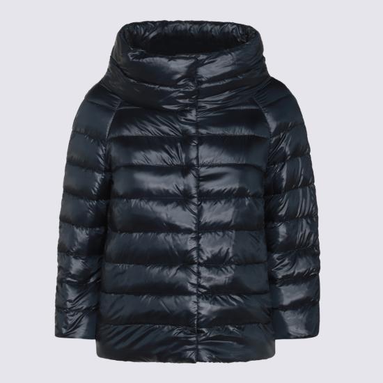 26FW 에르노 소피아 레귤러 핏 케이프 다운 자켓 PI0046DIC 12017Z9200 BLUE NAVY