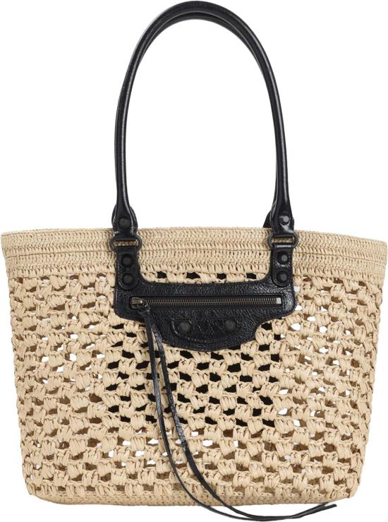 26SS 발렌시아가 숄더백 8665012ACGC9260NATURALBLACK DIVERS - BALENCIAGA