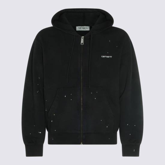 26FW 칼하트 WIP 후드 티셔츠 I036913 89EJ DESTROY WASH BLACK