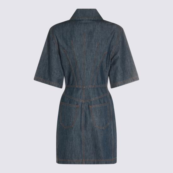 26FW 펜디 데님 원피스 FLD576AW8H F0QB0 Blu - FENDI