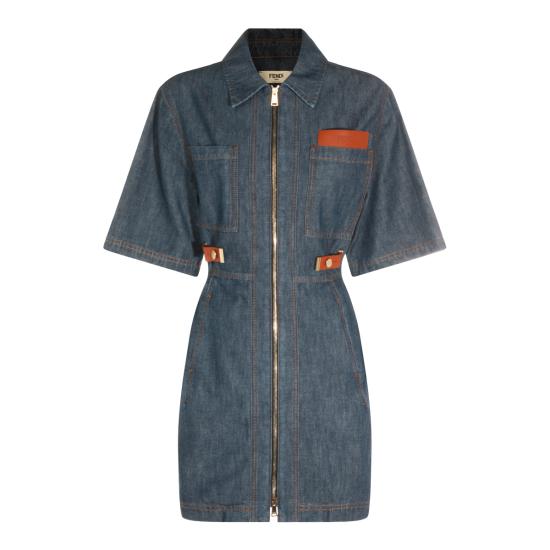 26FW 펜디 데님 원피스 FLD576AW8H F0QB0 Blu
