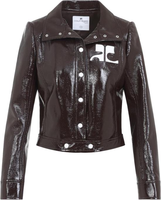 26SS 쿠레쥬 가죽 자켓 PERCBL005VY00141983CHOCOLATE DIVERS - COURREGES