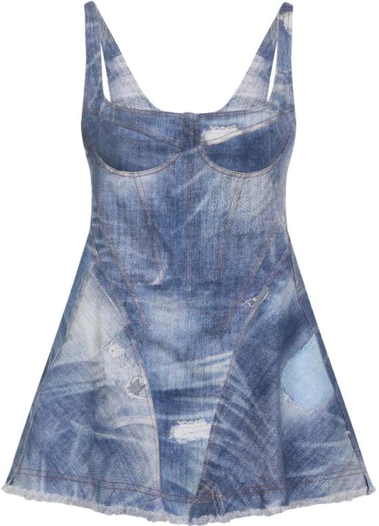 26SS 로베르토 카발리 데님 원피스 WQJ106DAR7104564DARKBLUE DIVERS