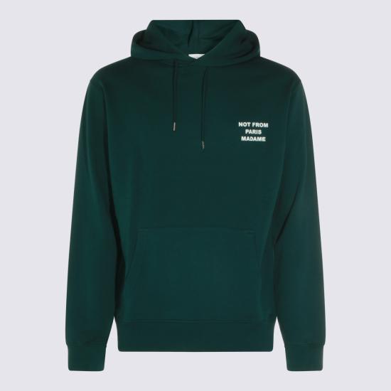 26FW 드롤드무슈 후드 티셔츠 PERMHO162 CO127DGN Dark green