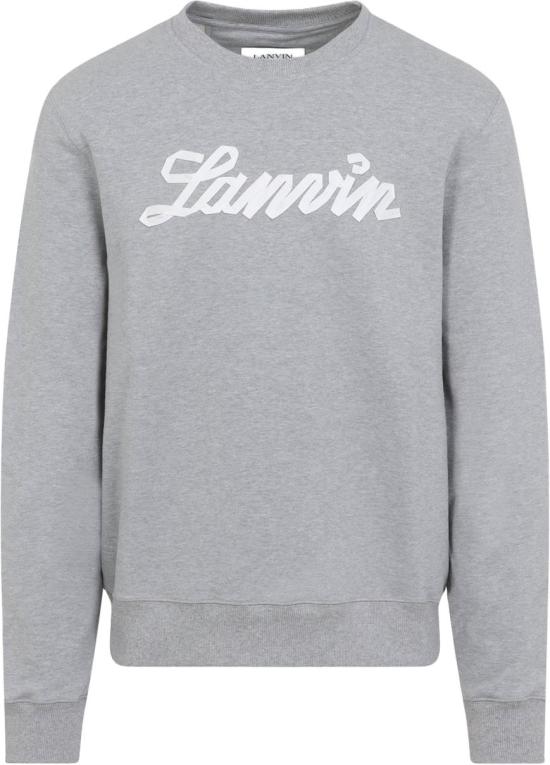 26SS 랑방 긴팔 티셔츠 RMSS0001F047P26100HEATHERGREY DIVERS - LANVIN
