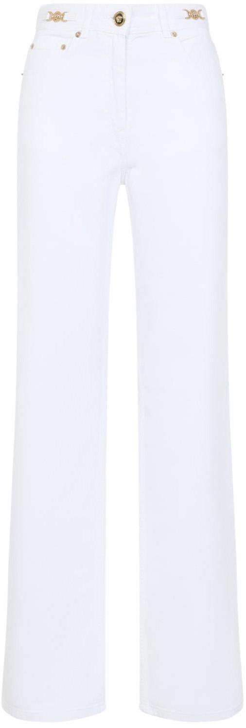 26SS 베르사체 스트레이트 팬츠 10137451A085701D110WHITE DIVERS
