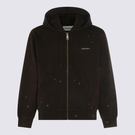 26FW 칼하트 WIP 후드 티셔츠 I036913 47EJ DESTROY WASH TOBACCO