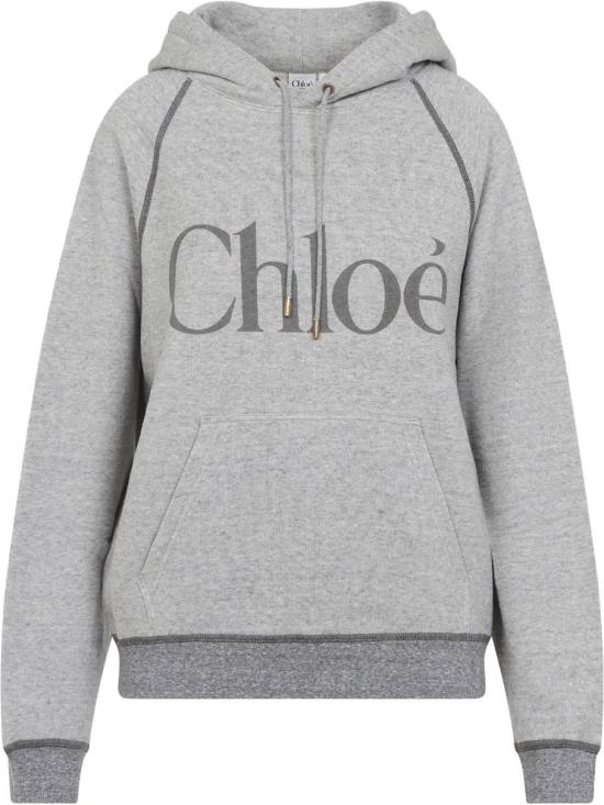 25FW 끌로에 후드 티셔츠 CH25AJH10179060VAPORGREY DIVERS - CHLOE