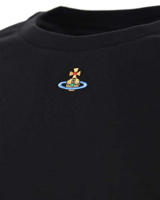  비비안웨스트우드 PERU 페루 ORB 반팔 티셔츠 3G010017 J001M GO D N401GO NERO - VIVIENNE WESTWOOD