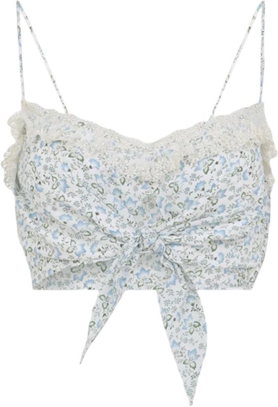 26SS 에르마노 설비노 민소매 티셔츠 D482L393APXWES4837STFIORI DIVERS - ERMANNO SCERVINO