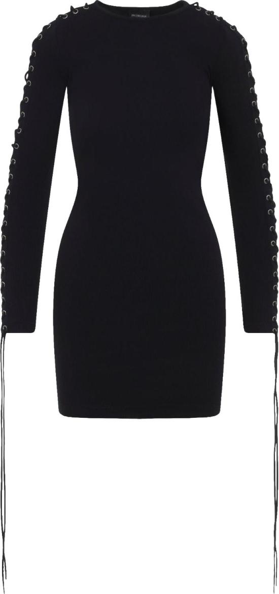 25FW 발렌시아가 숏 원피스 850248TQVE11000BLACK DIVERS - BALENCIAGA