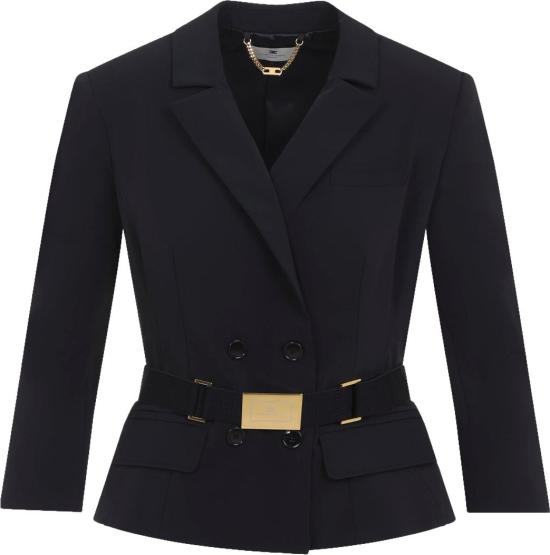 26SS 엘리자베타프랜치 수트 자켓 GI22461E2110NERO DIVERS - ELISABETTA FRANCHI