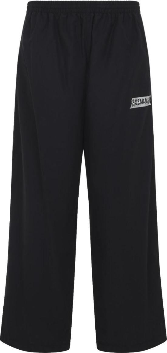 26SS 발렌시아가 마스킹 테이프  트랙팬츠 857634TPQ381000BLACK DIVERS - BALENCIAGA
