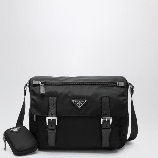 26FW 프라다 삼각로고 리나일론 메신저백 1BD953B1MRV44 Black